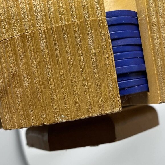 Vintage Wooden Poker Chip Carousel - Picture 8 of 8